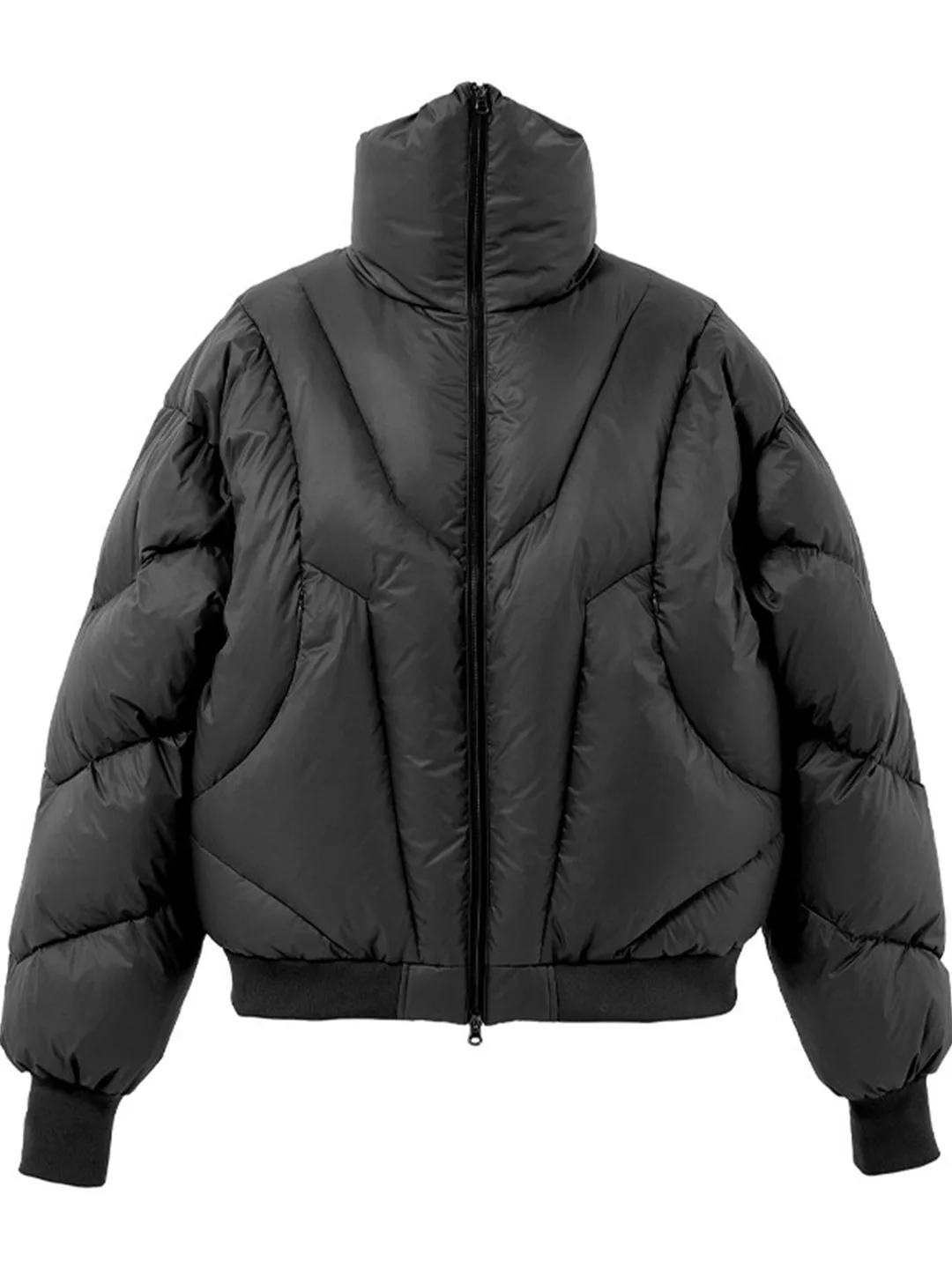 

Мужская зимняя куртка с высоким воротником, утепленная хлопком, стеганая, премиум-класса, из полиэфирного волокна, повседневная, теплая