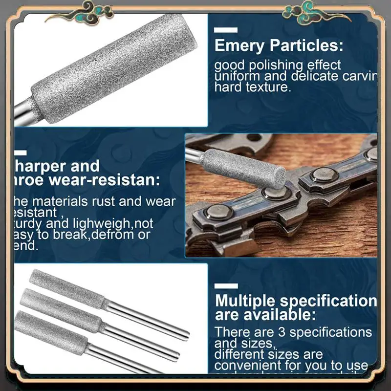 

Premium 36Pcs Diamond Chainsaw Sharpener Bits,3 Size Stone Chain Saw Chainsaw Sharpener Tool For Chain Saw Stone Jewelry Wood