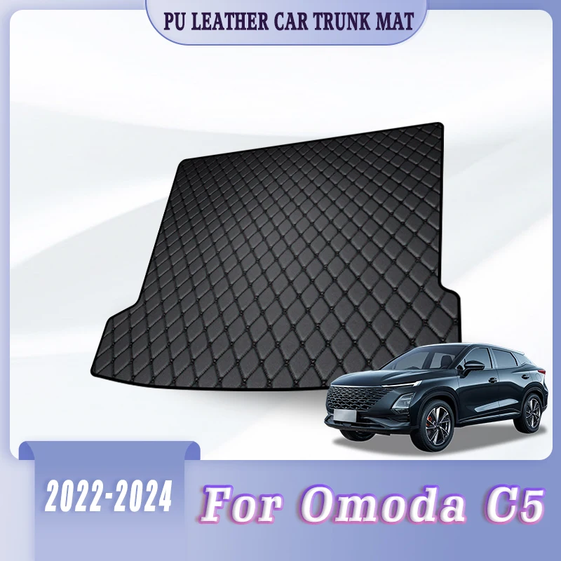 

Car Trunk Carpets Mats For Chery Omoda C5 2022 2023 2024 Auto Interior Accessories Rear Covers Automobiles Waterproof Products