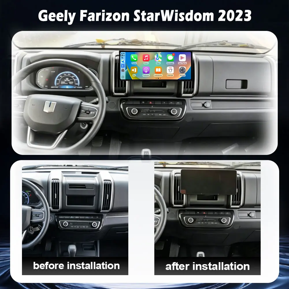 Car Radio For Geely Farizon StarWisdom 2023 Multimedia Video Player Carplay Android Auto Navigation GPS Car Accessories WIFI