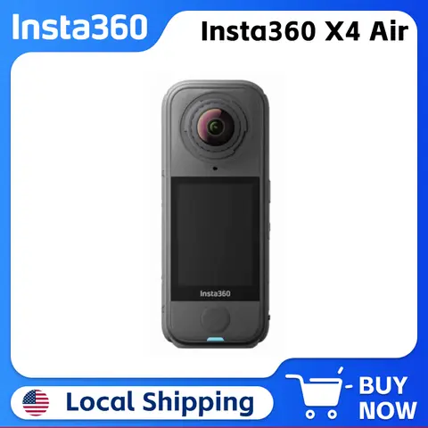Insta360 X4 Air LIGHTWEIGHT & PORTABLE (165G) 8K30FPS 360 VIDEO REPLACEABLE LENSES INVISIBLE SELFIE STICK EFFECT