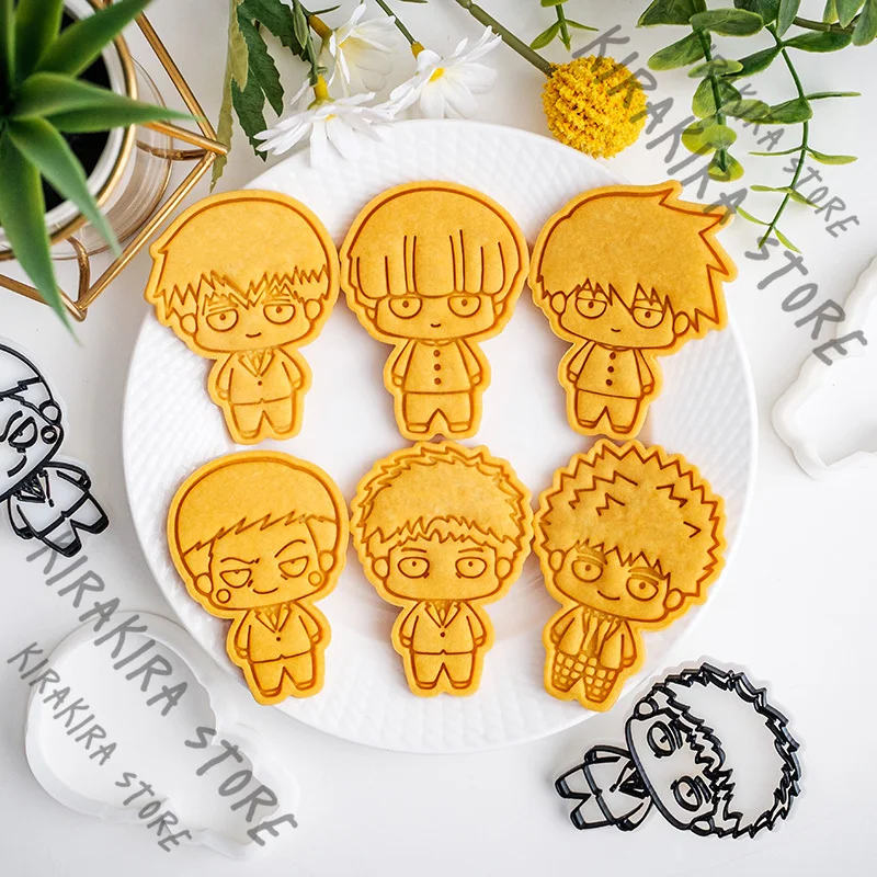 

Animation Mob Psycho 100 Cookie Cutter Cartoon Fondant Biscuit Cutting Tool Kageyama Shigeo Reigen Arataka Dimple Cosplay Gift