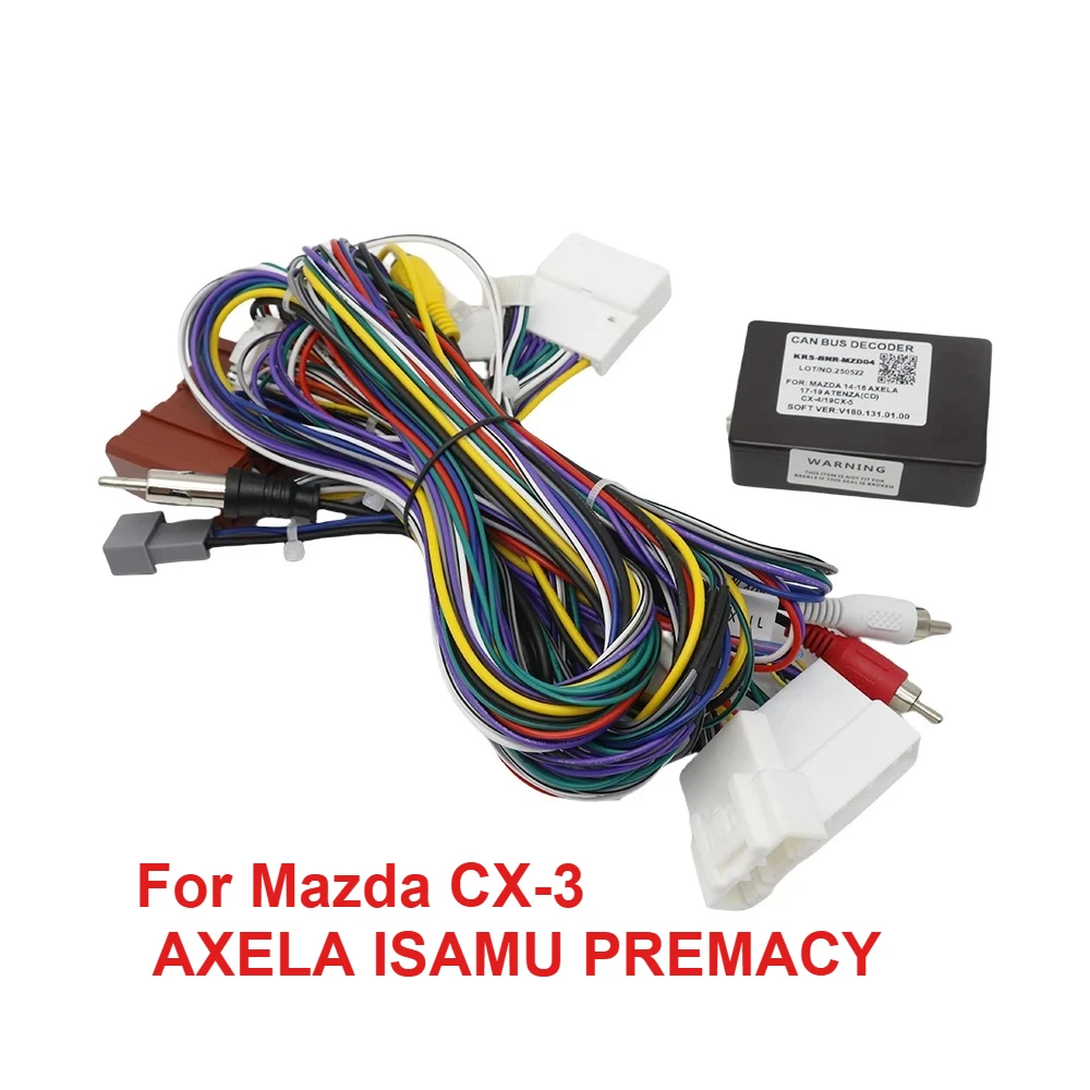 For Mazda CX-3 AXELA ISAMU PREMACY 16Pin Car Radio Cable Chicote CANBUS
