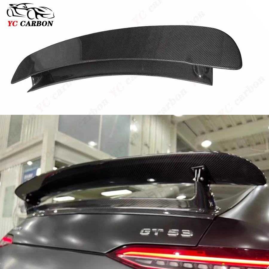 

For Mercedes-Benz AMG GT GT50 GT53 GT63 Four door car Carbon Fiber Spoiler Rear Wing Auto Racing Car Styling Tail Lip Wing