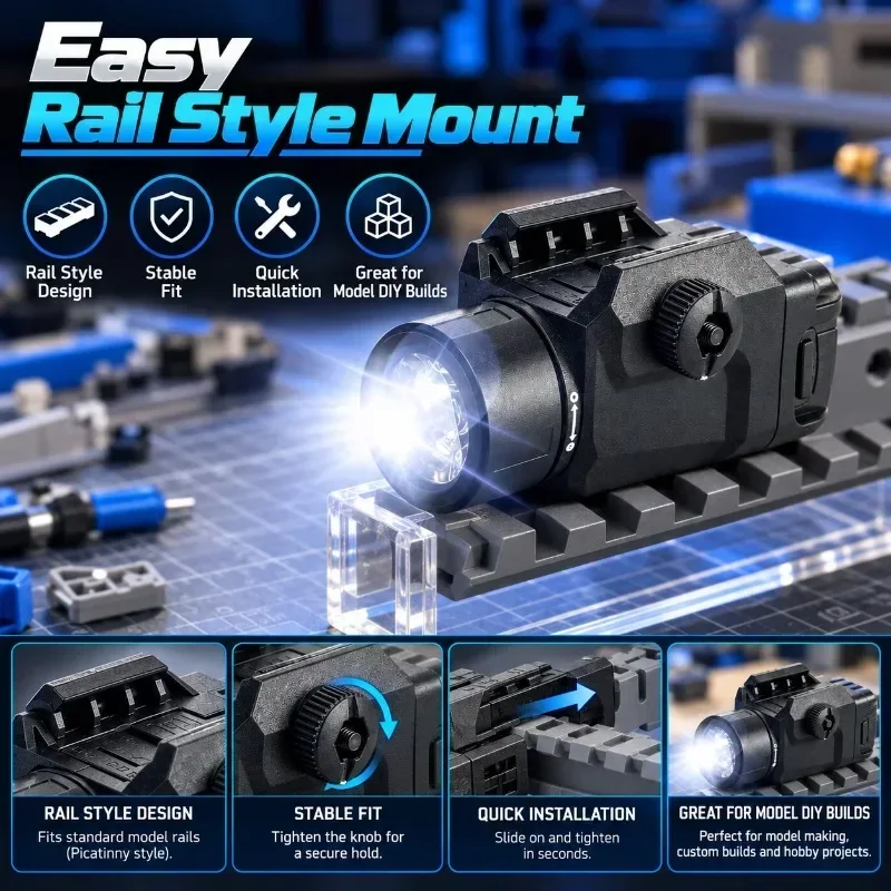 Plastic Stream Light Hobby Model Flashlight Strobe Night Lighting Accessory