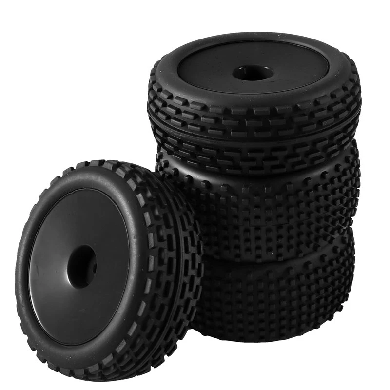 YSUN-4PCS 1/10 RC Off-Road Buggy Car Wheel Tires RC Wear-Resistant Off Road Tires For Tamiya Xray Xb2 Serpent Srx2 Tekno