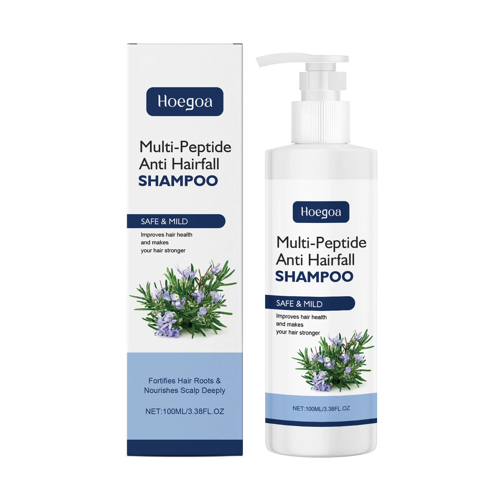 Multi-Peptide Hair Shampoo Hair Regrowth Cleansing Scalp Dandruff Strengthen Root Restore Damaged Nourishing Anti Loss Shampoo