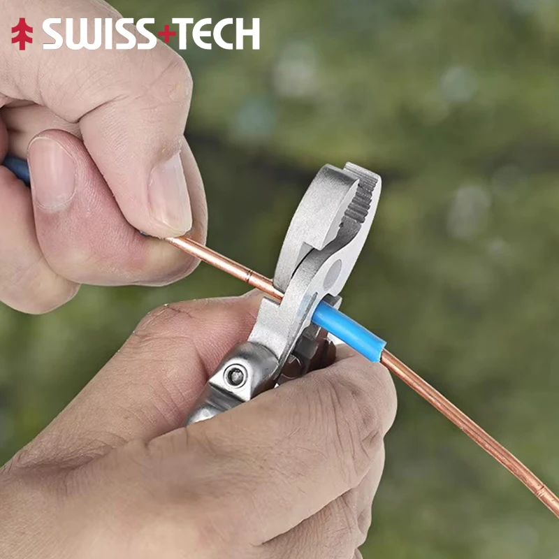 SWISS TECH 9 IN 1 Mini Multifunctional Pliers Pocket EDC Multitool Screwdriver Keychain Multi Tool Outdoor Camping Hiking Gear