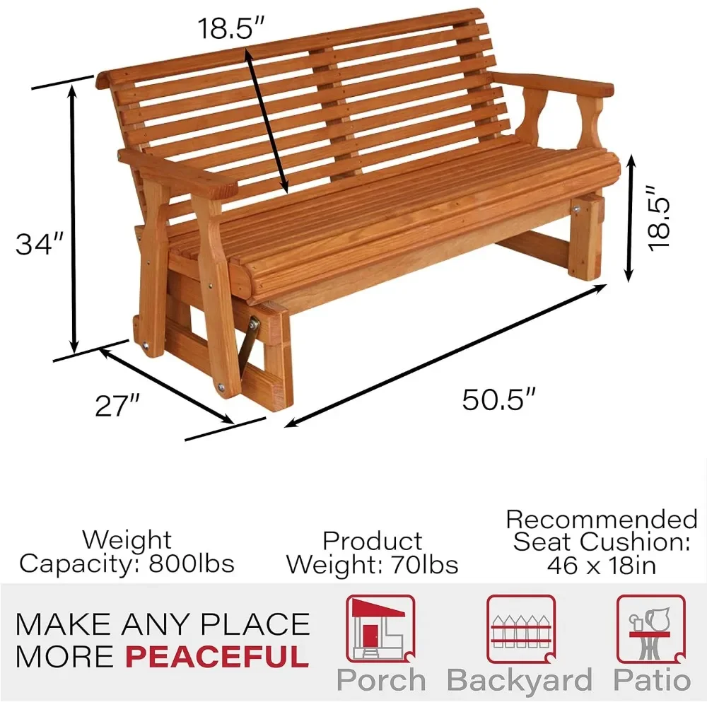 RapDuty-Der foetal traité sous pression pour porche, rouleau de retour, 800 lb, 4 pieds, 93,tache, 27 po D x 30 po l x 34 po H