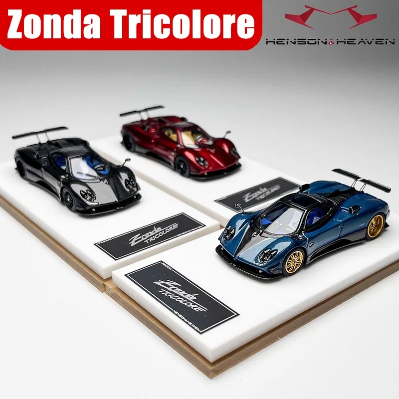 Model HH 1/64 Pagani Zonda Tricolore, metalowy model pojazdu, odlewany ciśnieniowo, kolekcja, prezent na Boże Narodzenie dla chłopca