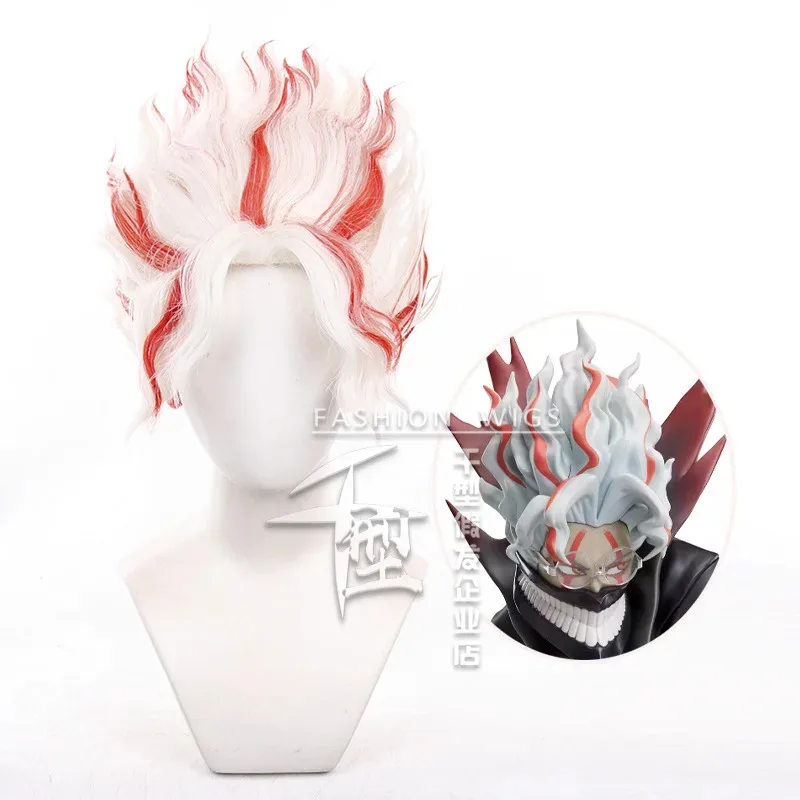 

Anime Dandadan Okarun Occult Kun Cosplay Wigs Synthetic Hair Red White Short Hair Okarun Halloween Party +Wig Cap