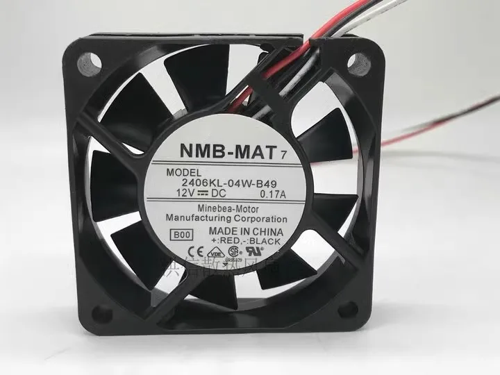 Free shipping original NMB-MAT 6015 2406KL-04W-B49 12V 0.17A 6CM cooling fan