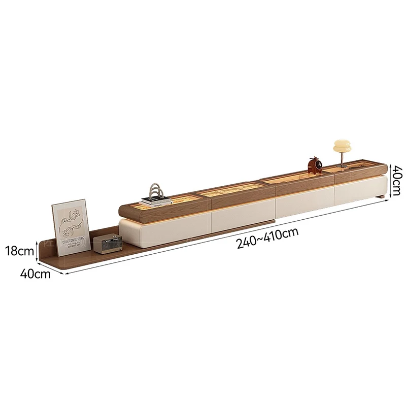 xx-Wood Modern Tv Stand Adjustable Glass Luxury Floor Tv Stand Farmhouse Living Room Meuble Television Salon Home Accessories*