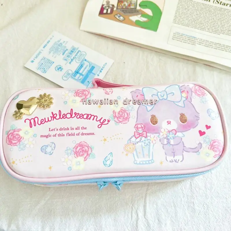 Japan\'s Limited Edition Sanrio Mewkledreamy Pencil Case Stationery Box Large Capacity Double Pencil Pouch Anime Toys for Girl