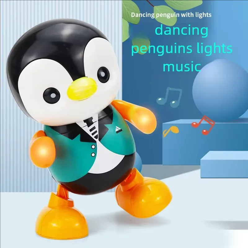 Babyspielzeug, schöne intelligente Schaukel, tanzender Pinguin, frühe EQ-Bildung, Musik und Lernen, Gehen, Singen, blinkende LED-Leuchten