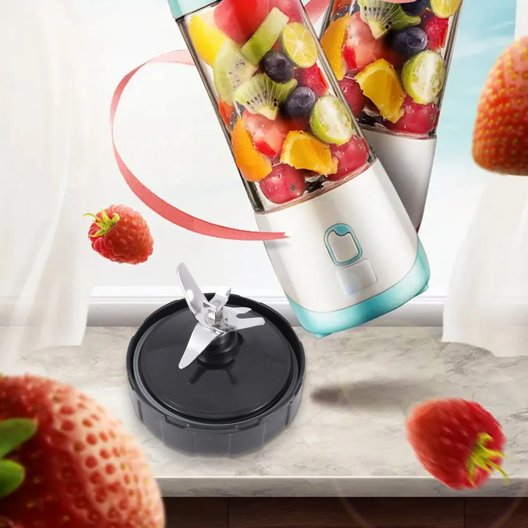 Pisau ekstraktor 7 Fin untuk Nutri Ninja Blender 1000W 1500W