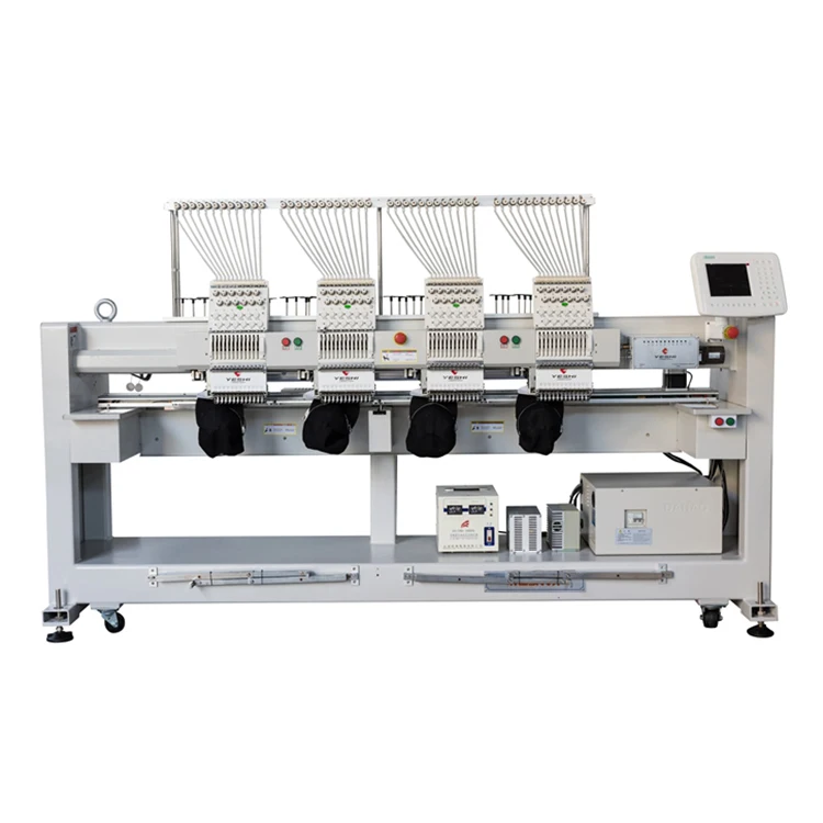 Yeshi Industrial High Speed Automatic Computer 4 Heads Embroidery Machine for Garments/Cap/Flat Embroidery