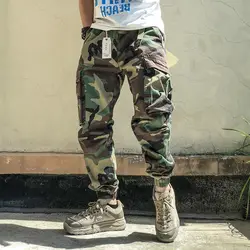 Spring cotton men's overalls casual camouflage pants small feet harem pants beam pants fashion men trend jogger pants streetwear