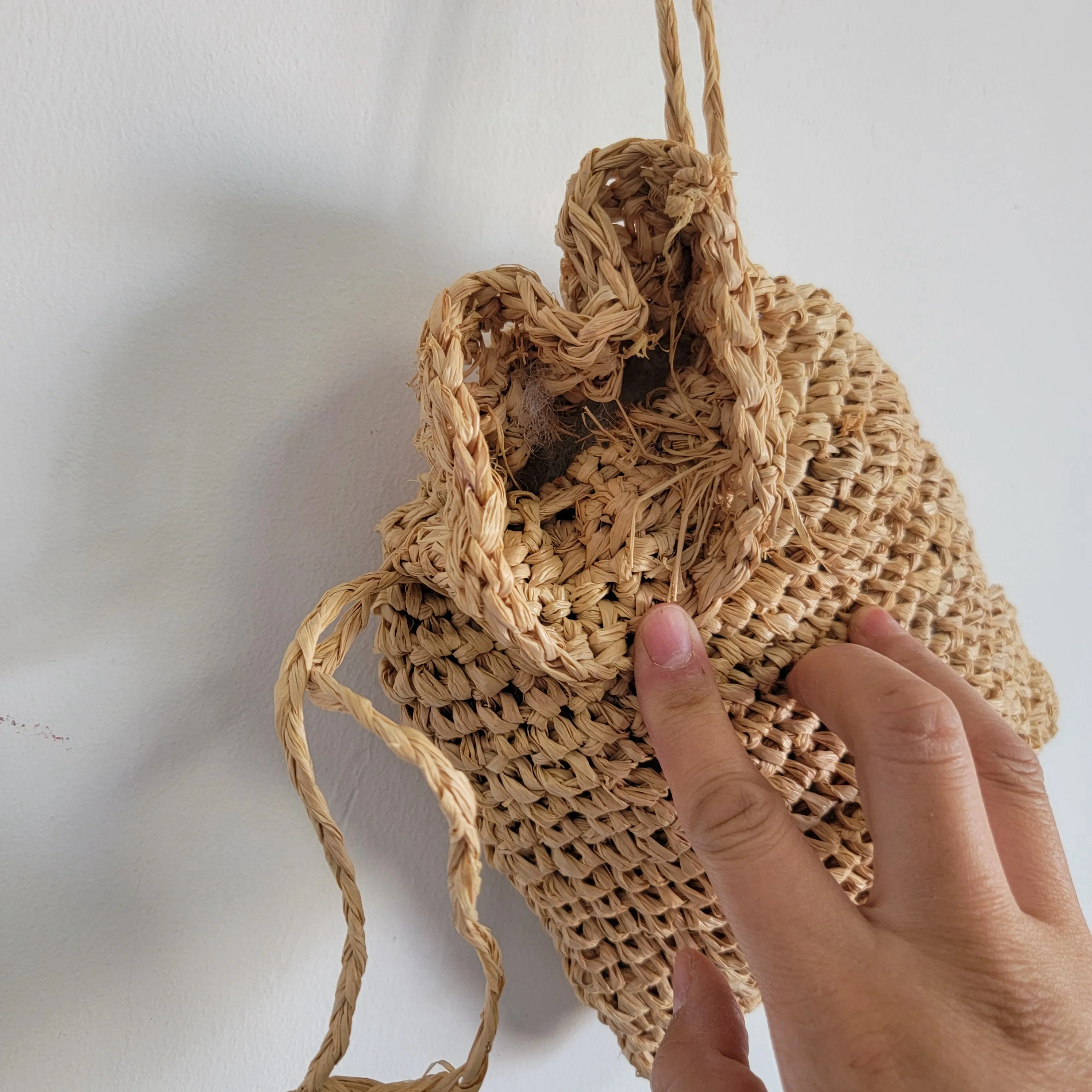 Picture 3: RAFFIA storage bag- drawstring bag