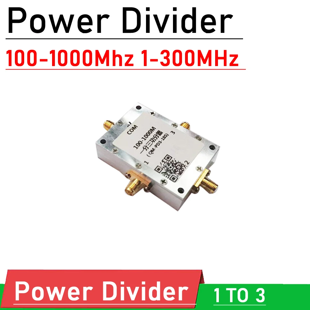 100-1000Mhz 1-300MHz RF power divider Combiner 1 point 3 FOR UHF VHF FM SDR 315M 433M 868M 900M frequency Ham Radio amplifier