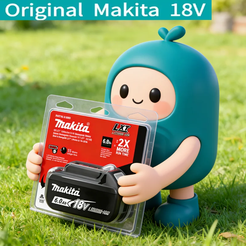 

Genuine 6AH makita BL1860 18V Battery Power Tools Li-ion Replacement LXT BL1850 BL1840 for 18V Screwdriver with BMS 18V