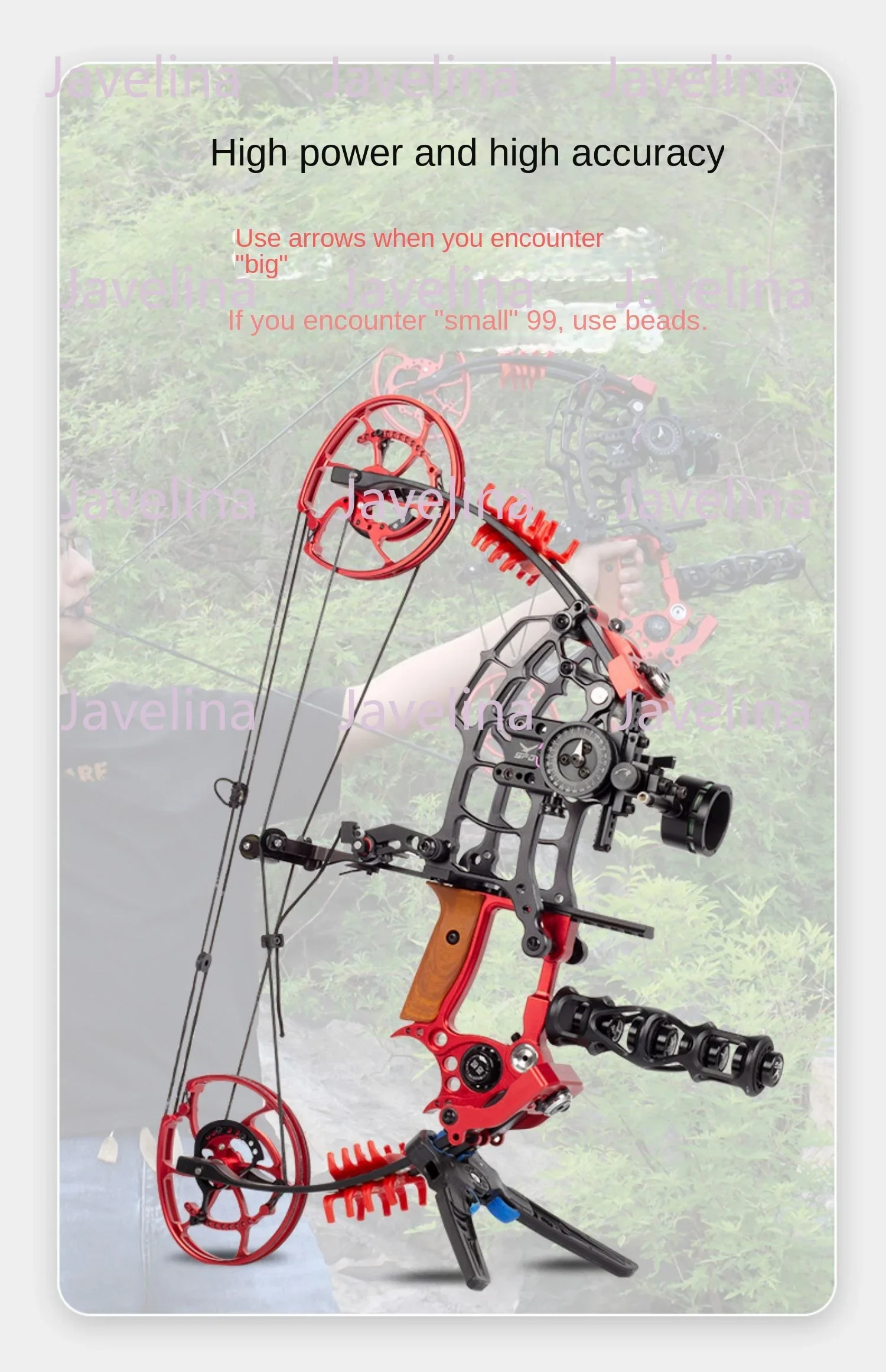 Composite bow and arrow, short axis bow and crossbow for outdoor shooting sports, high-precision dual-purpose steel ball bow