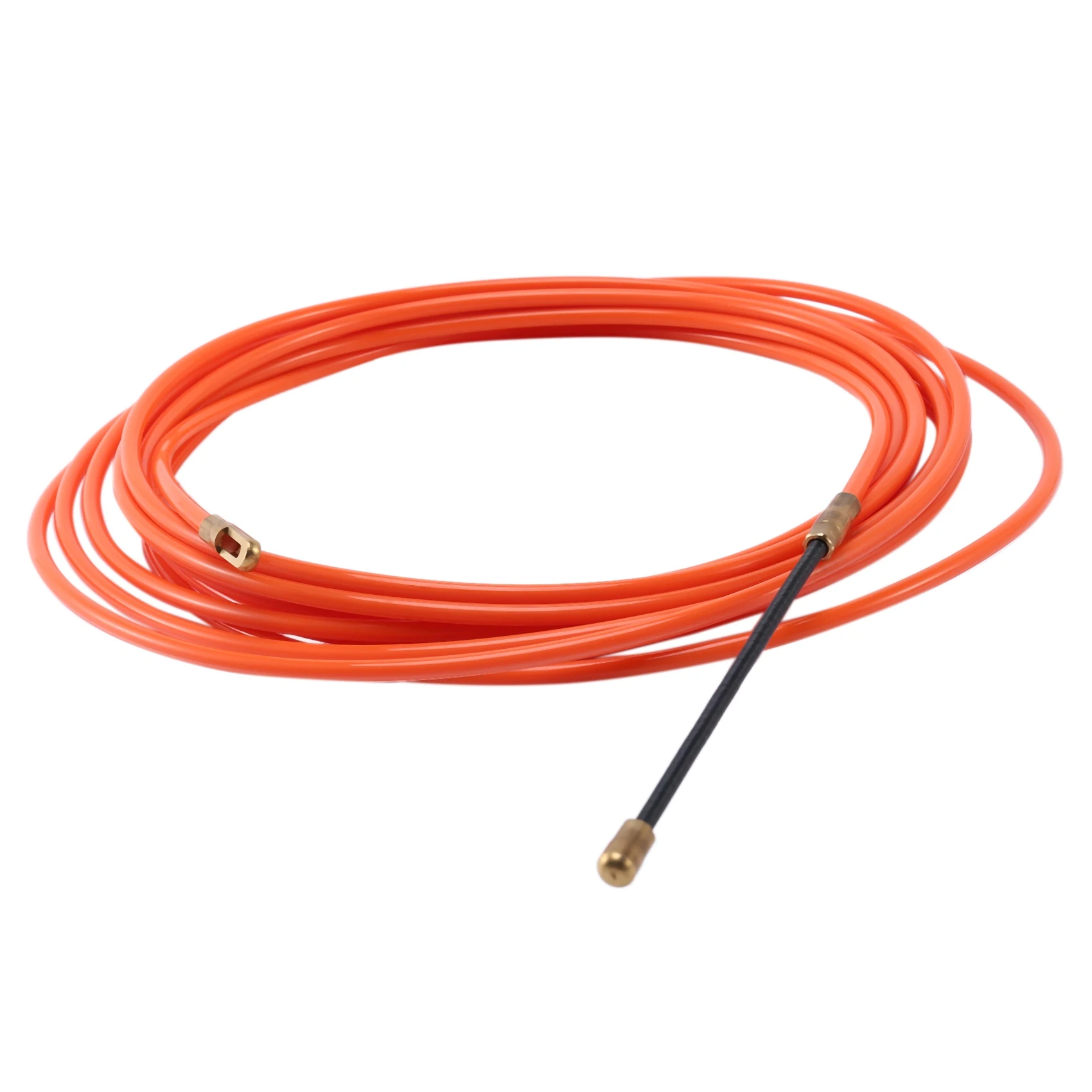 DT39 4Mm 5 Meter Orange Fiberglass Cable Puller Fish Tape Wire Threader Duct Snake Rodder Nylon
