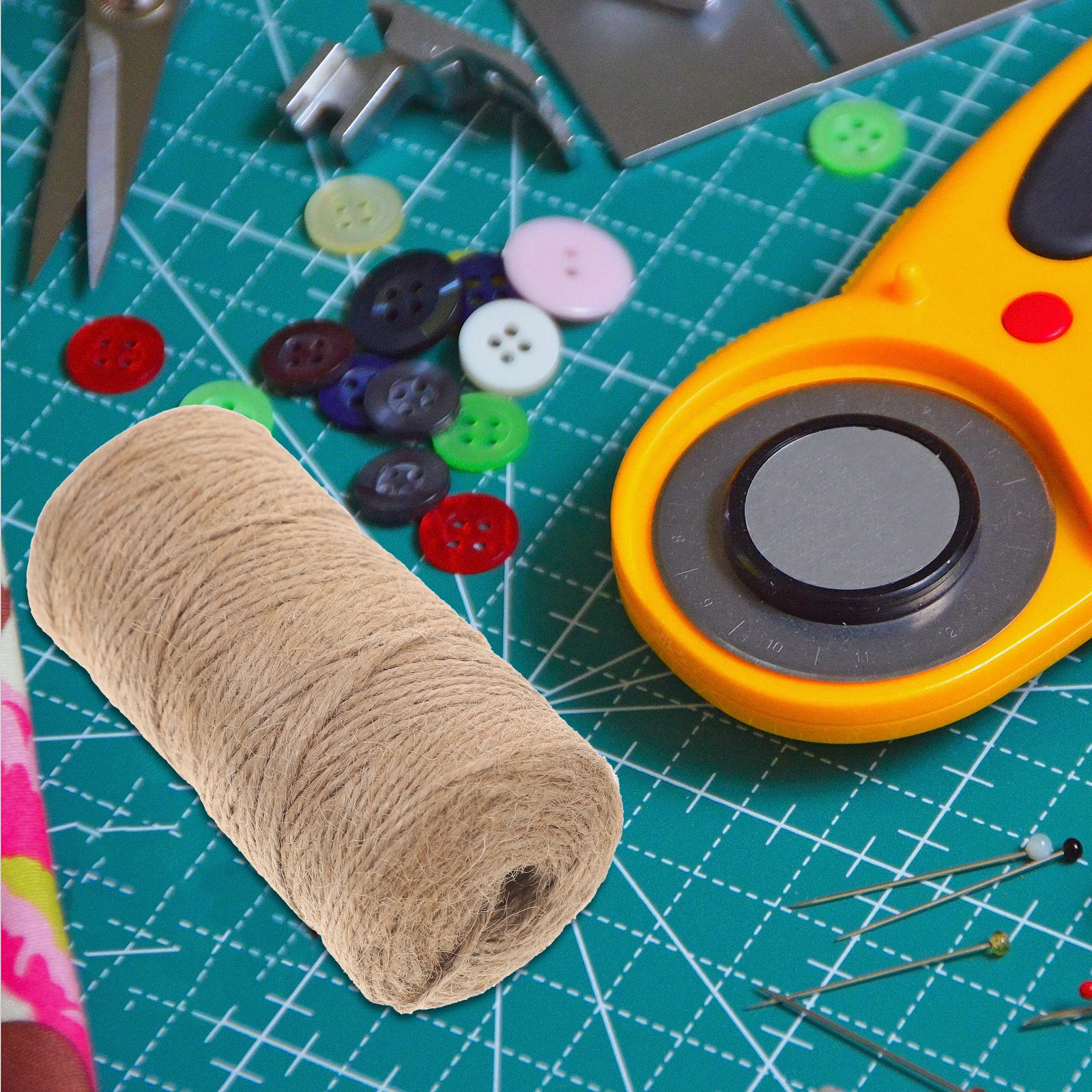 

1 Roll Jute Rope Natural Twine for Wedding Decoration Gift Wrapping DIY Crafts Garden Heavy Duty Decorative Cord