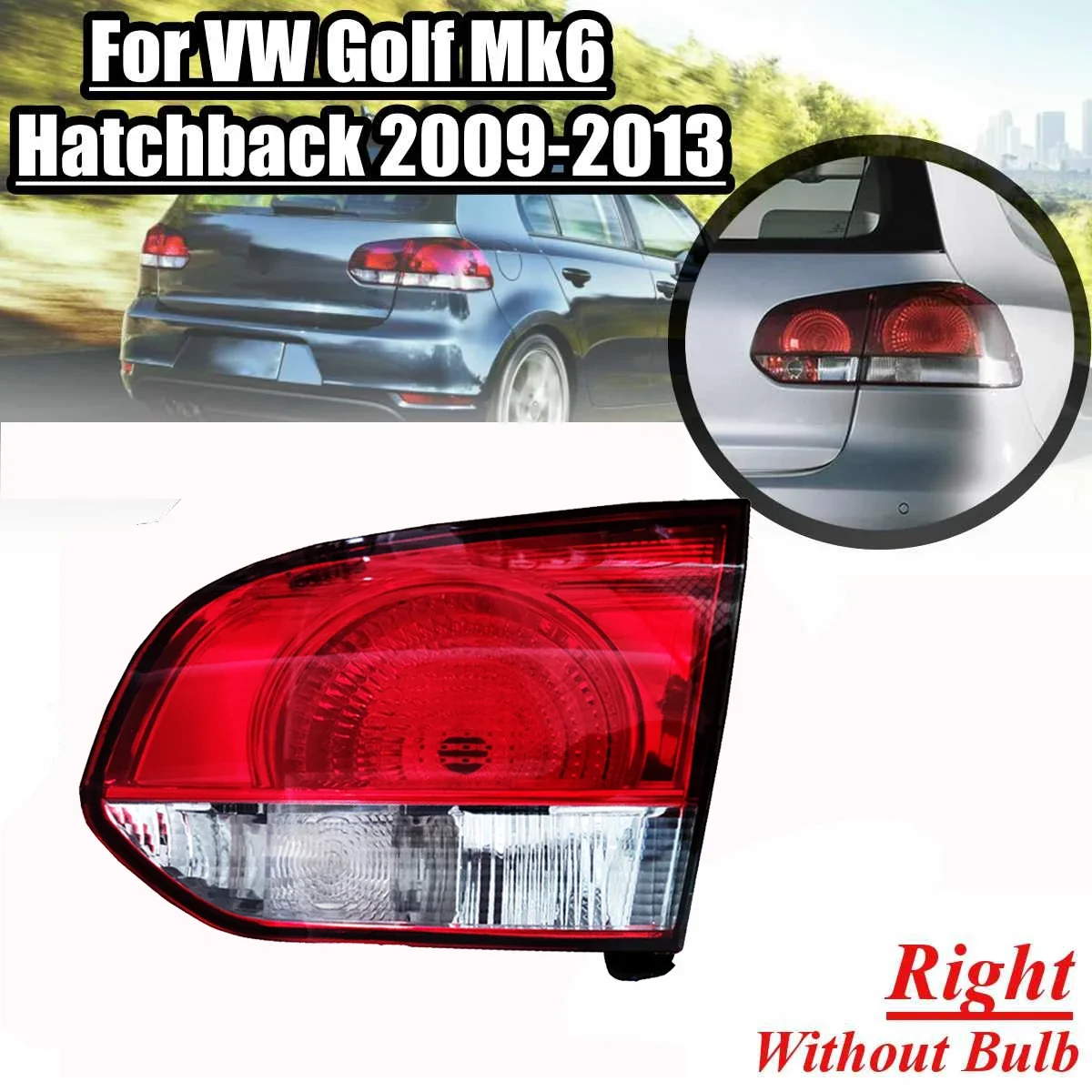 Rear Stop Brake Tail Light Lamp for Volkswagen VW Golf 6 MK6 2010 2011 2012 2013 2014