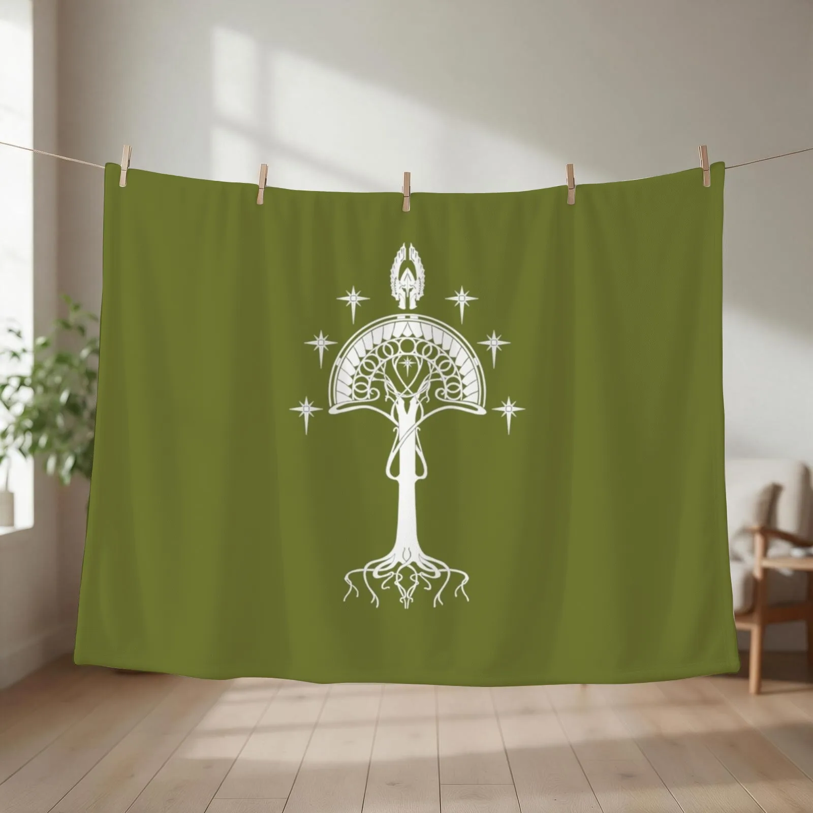 Sigil of the United Kingdom of Arnor and Gondor Throw Blanket warm winter Comforter Plaid on the sofa Blankets