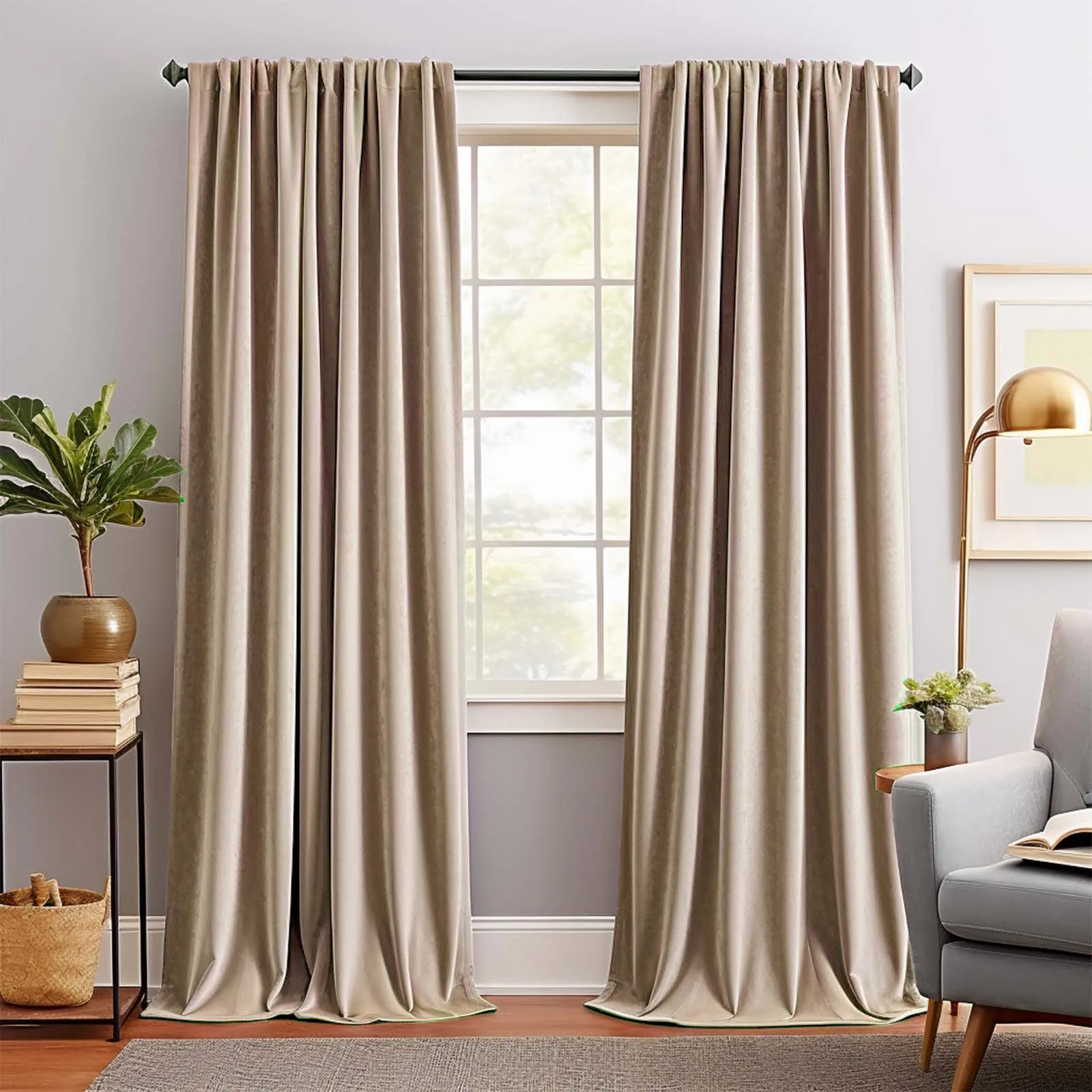 Jinchan Velvet Curt… - image