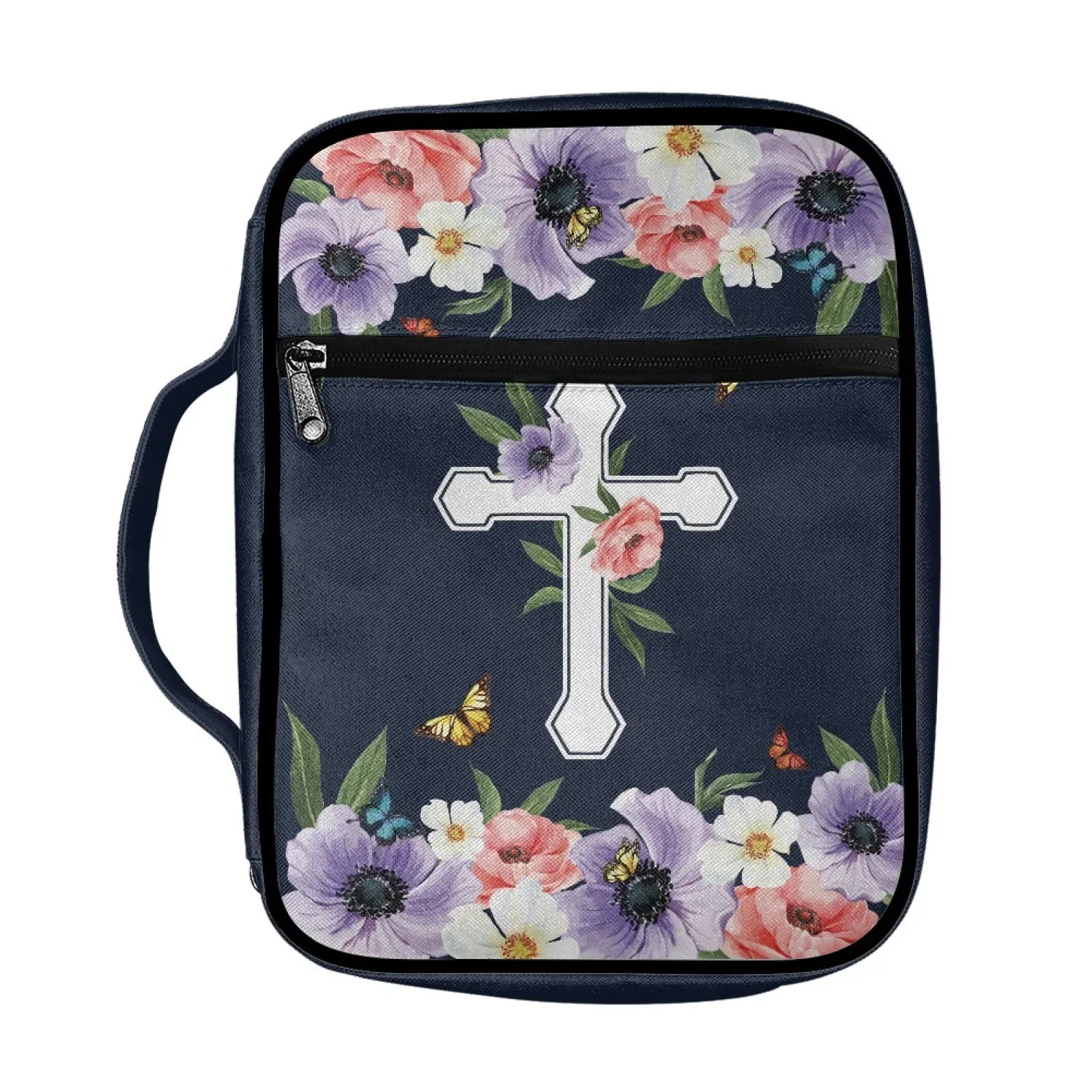 New Light Polyester Bible Bag Crucifix Pattern Rational Spatial Distribution Large Capacity Design Fit Give Mother Holiday Gift