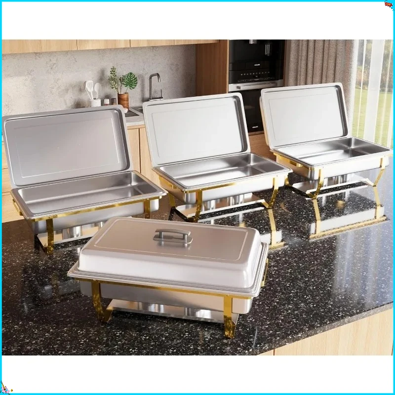 

Набор блюд для жарки в золотой рамке, 4 шт., сталь 8QT для общественного питания на свадьбу