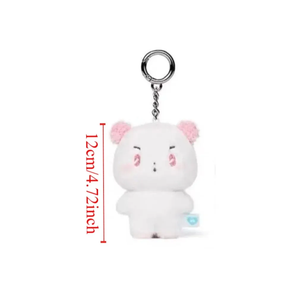 12CMサイズのPLAVEドールキーホルダー、携帯に便利な高品質アニメぬいぐるみバッグペンダント、キュートで柔らかい韓国風男の子キーホルダー、車のキーリング