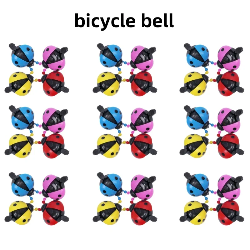 1PC Bicycle Small Bell Cartoon Beetle Ladybug Cycling Bells For Lovely Kids Girls Bike Ride Mini Bell Alarm Bicycle Accessories