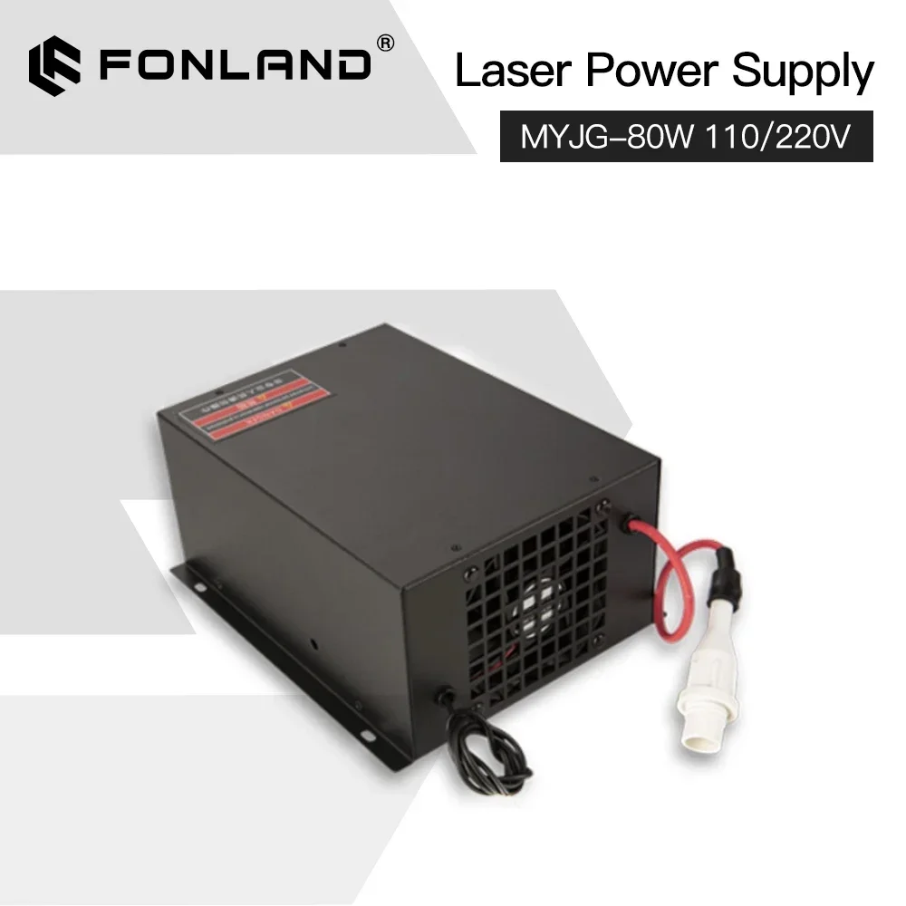 80W CO2 Laser Power Supply MYJG-80W 110V/220V for Laser Tube Engraving Cutting Machine