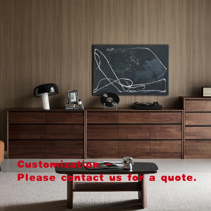 custom.Walnut Wood Buffet Set Mix and Match Storage Cabinets Creating a Customized Living Room Dining Room Storage S