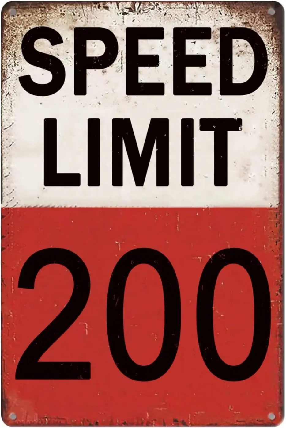 speed limit sign 200 MPH Street Road Signs Retro Man Cave Decor For Bedroom Hightway and
