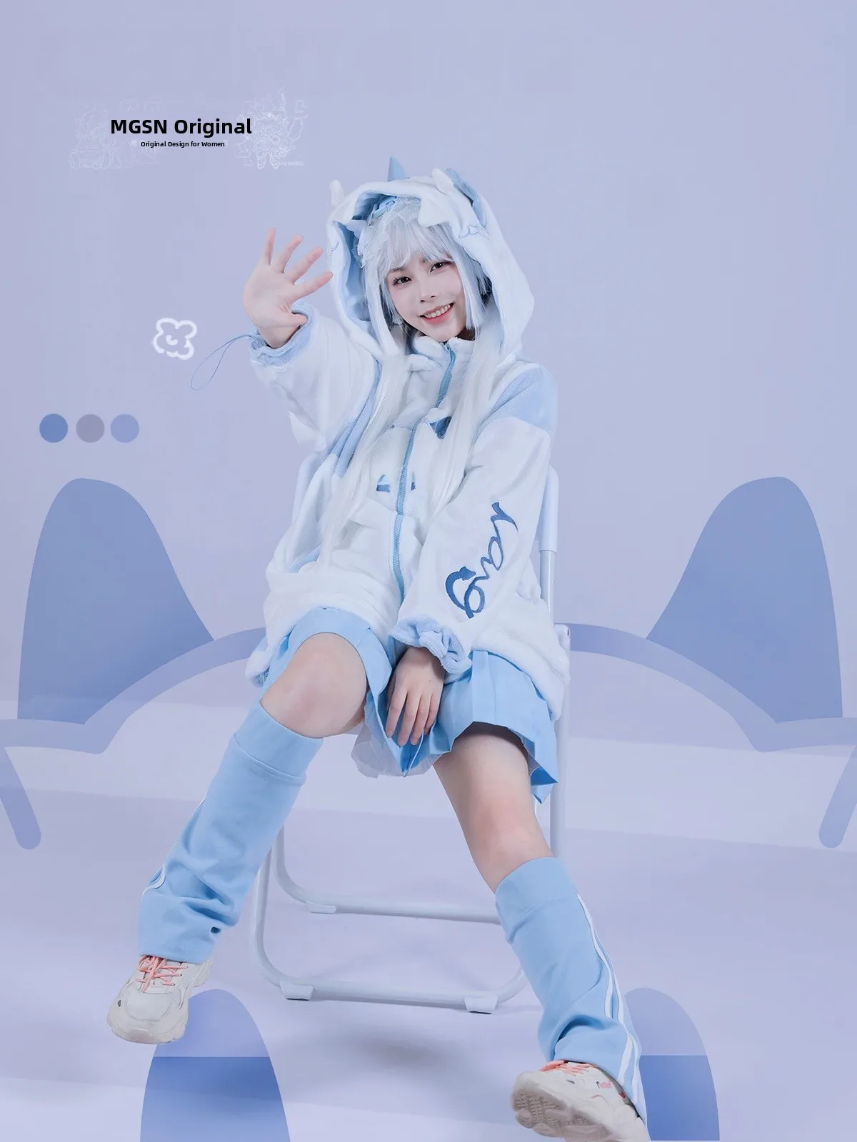 

Оригинальный дизайн 【Chen Dragon】Свободная толстовка с капюшоном на флисовой подкладке для девочек, с милым мультяшным драконом, в стиле субкультуры, для малышей