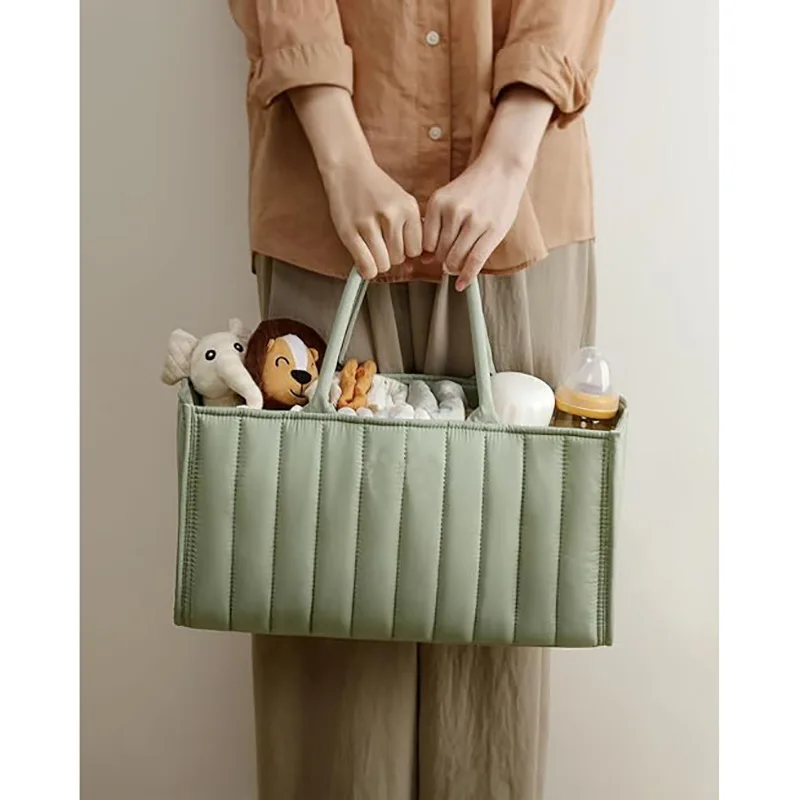 Tas popok bayi dapat dilipat, tas ibu, tas popok bayi, Organizer Caddy, kapasitas besar, luar ruangan, Penyimpanan esensial