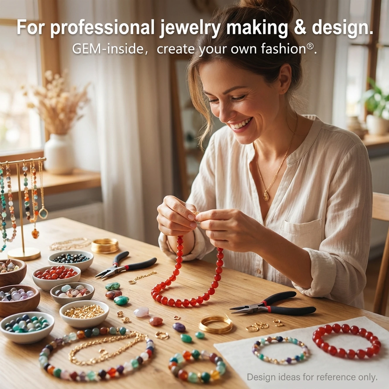 Natural Red Agates Round Loose Spacer Accessorries Beads For Jewelry Making Strand 15\