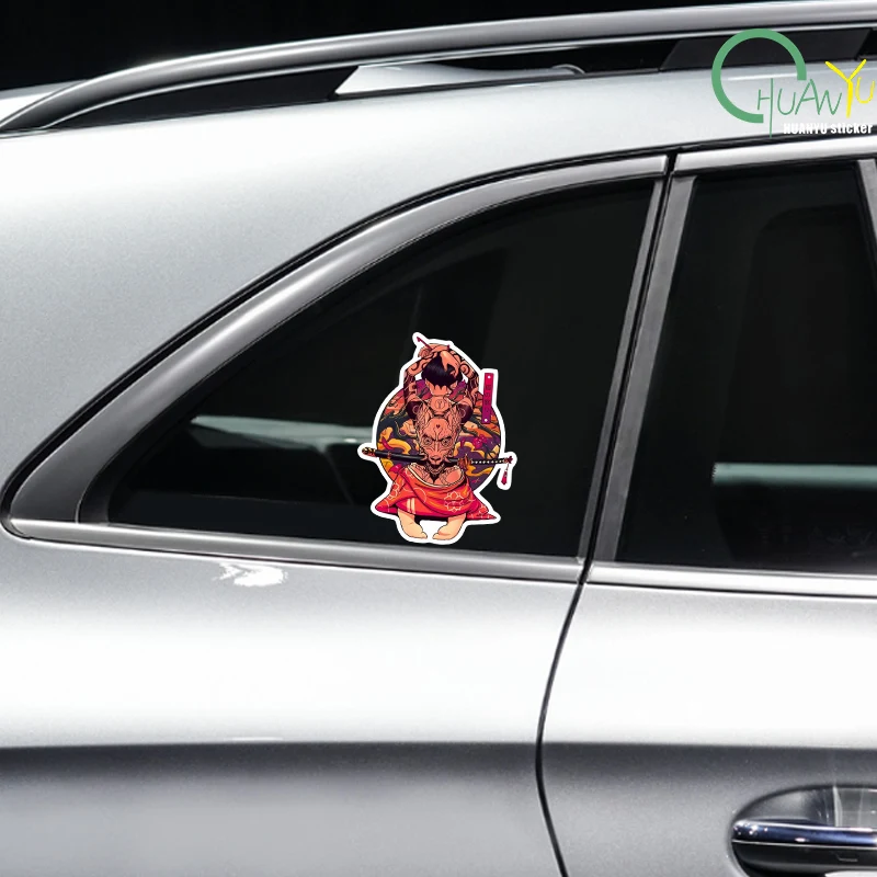 For Japanese Cherry Samurai Car Sticker JDM RV Campervan Decal Graffiti Trunk Motorcycle Car Accessories