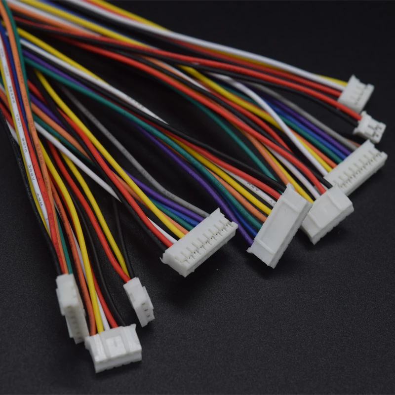 10PCS 1.0 1.25 1.5 2.0 2.54 SH/JST/ZH/PH/XH 1.0MM 1.25MM 1.5MM 2.0MM 2.54MM female plug connector with wire 2PIN /3/4/5/6/7/10P view 5