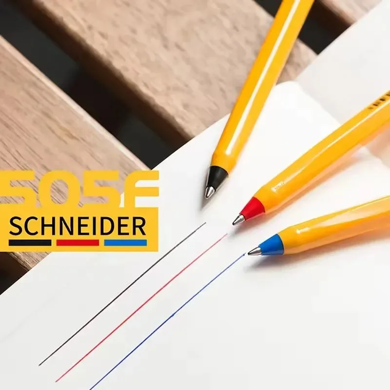 STAEDTLER 430F Good Writing Ballpoint Pens Armored Warrior Yellow Comfortable Pen Holder 0.5mm Black Red Blue Stationery Oil Pen