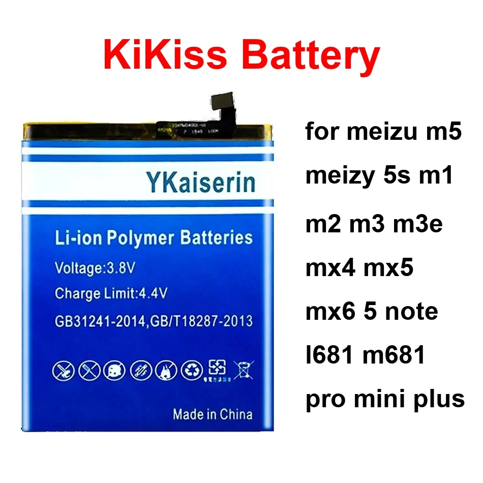 Batería BT42C BT65M BT43C 3500-5900mAh para Meizu M5, Meizy 5S, M1, M2, M3, m3e, MX4, MX5, MX6, 5 Note, L681, M681 Pro, Mini, Plus