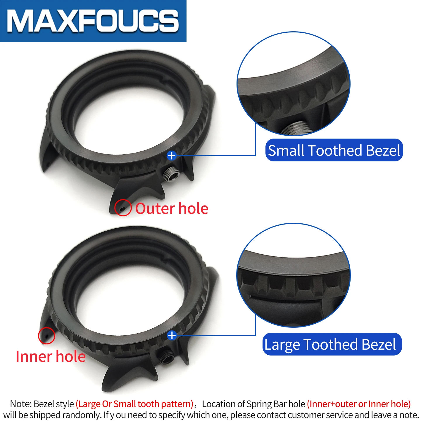 SKX NH 3.8 Schwarzes Mattes Uhrengehäuse-Set 4-Uhr-Position Edelstahl-Finish MOD NH36 Einsatz Saphirglas Kapitelring Kundenspezifische Teile – Detail 1