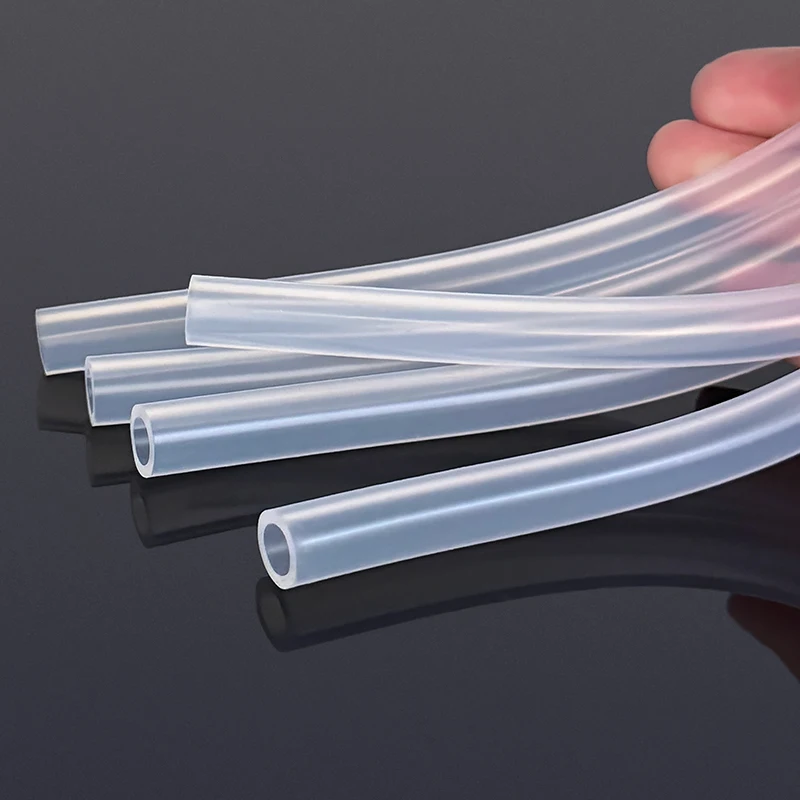 Transparent Food Grade Silicone Tube Heat Resistant Non-toxic Flexible Pipe 1/5 Meter for Home Kitchen Water Connection