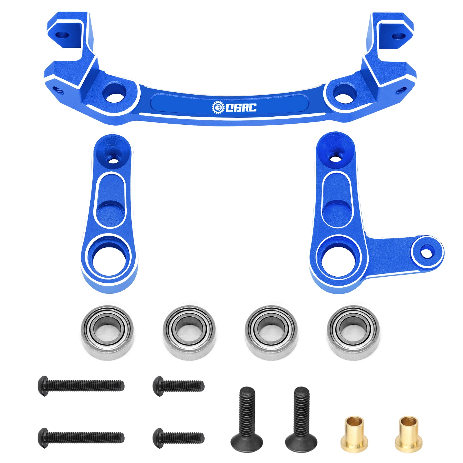 Zestaw części układu kierowniczego korby kierownicy ze stopu aluminium i kierownicy do ARRMA 1/8 Mojave 4x4 4S BLX # ARA340200