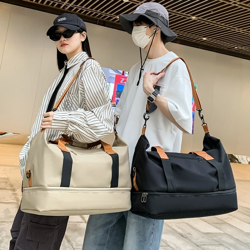 

1pcs Large Capacity Travel Duffle Bag Multi-Purpose Yoga Swimming Gym Bag Waterproof Handbag for Outdoor Travel Sports