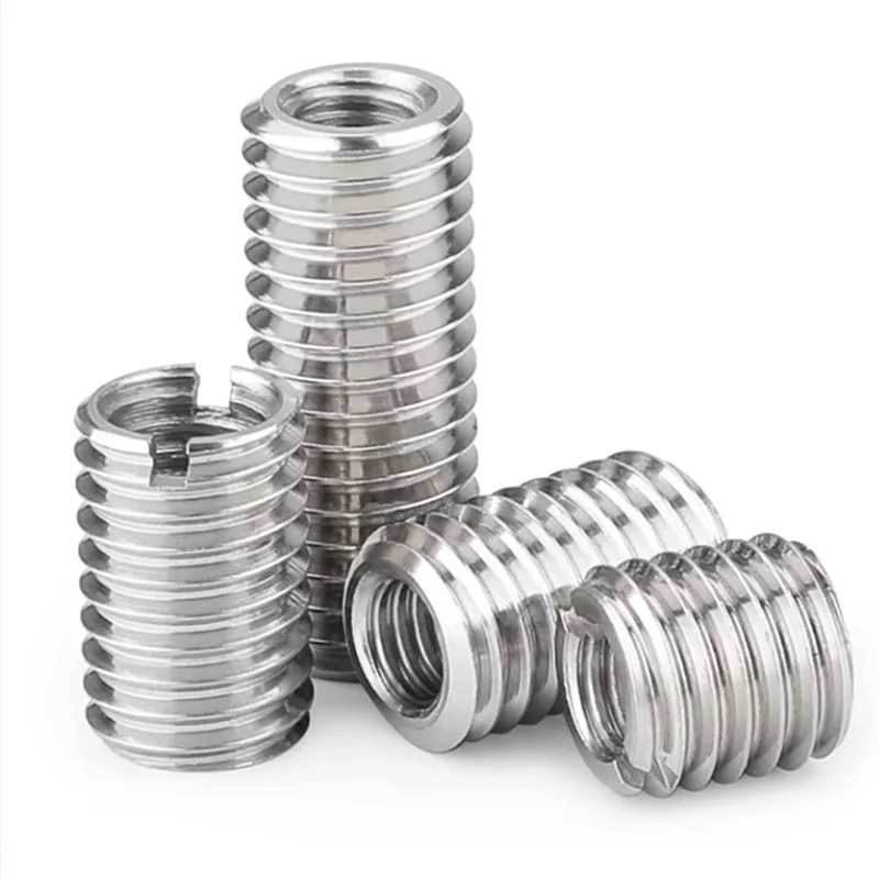 20 piezas insertos de alambre de inserción roscada de acero inoxidable, sujetadores de inserción hilo de alambre de tuerca, inserto roscado de alambre de M2-M12